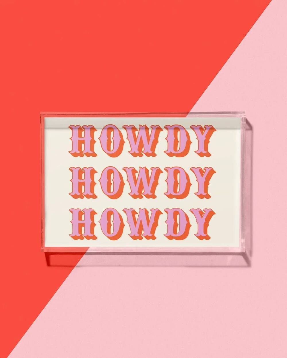 NEW TART BY TAYLOR howdy small tray in clear